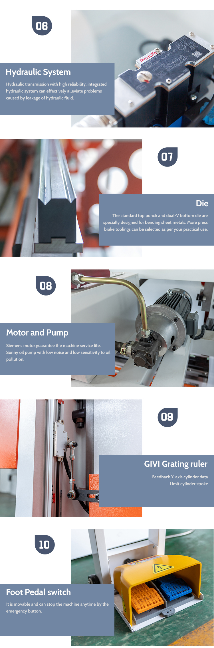 125 噸數控伺服液壓折彎機用於鈑金折彎