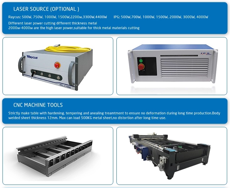 1kw 2kw 3.3kw 4kw Laser Cutting Machine Small Metal Sheet Laser Cutter