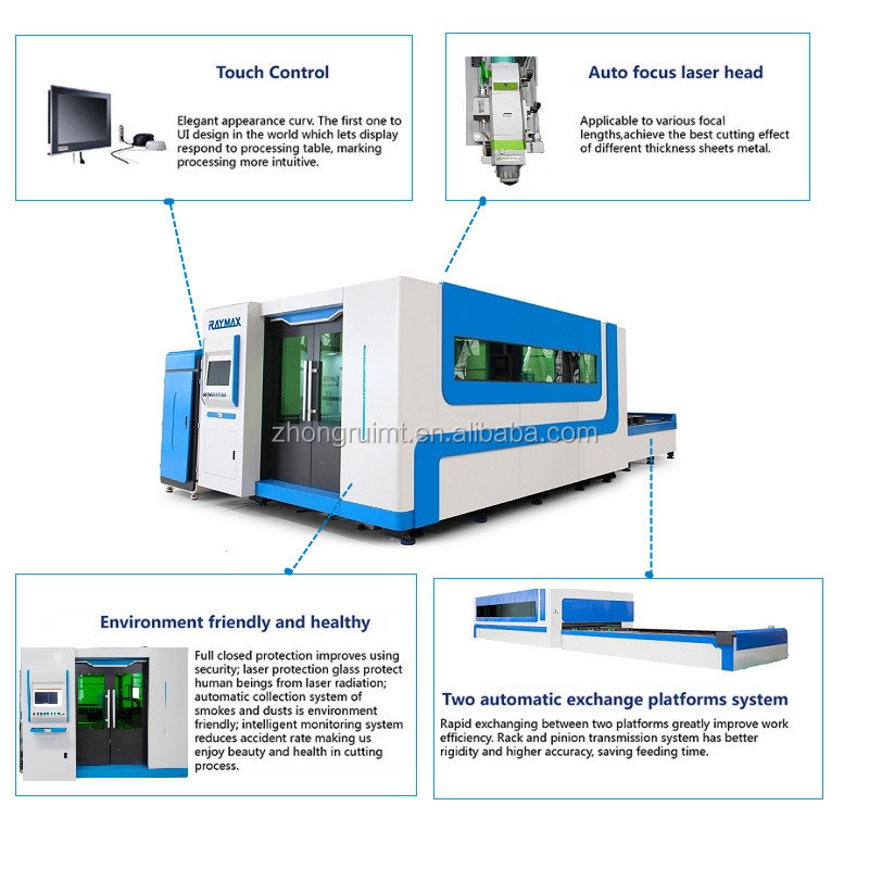 1kw 2kw 3.3kw 4kw Laser Cutting Machine Small Metal Sheet Laser Cutter