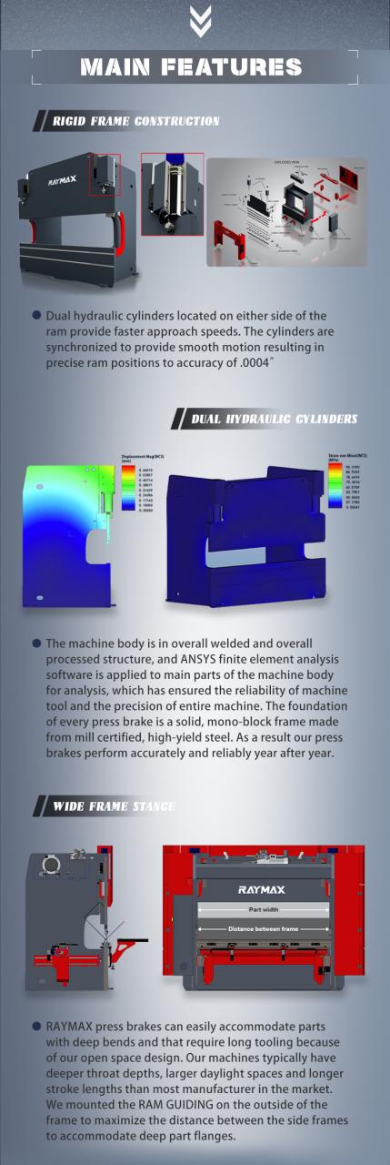 Yüksək Keyfiyyətli Kiçik Sac Hidravlik CNC/NC Pres Əyləc Maşını