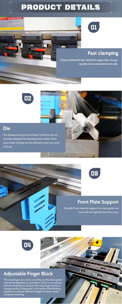 Yüksək Keyfiyyətli Kiçik Sac Hidravlik CNC/NC Pres Əyləc Maşını